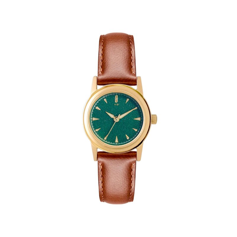 HIBI Watches: Mio 23.5mm Pine Green - Japanese Movement & Sapphire Crystal Glass - นาฬิกาผู้หญิง - โลหะ สีเขียว