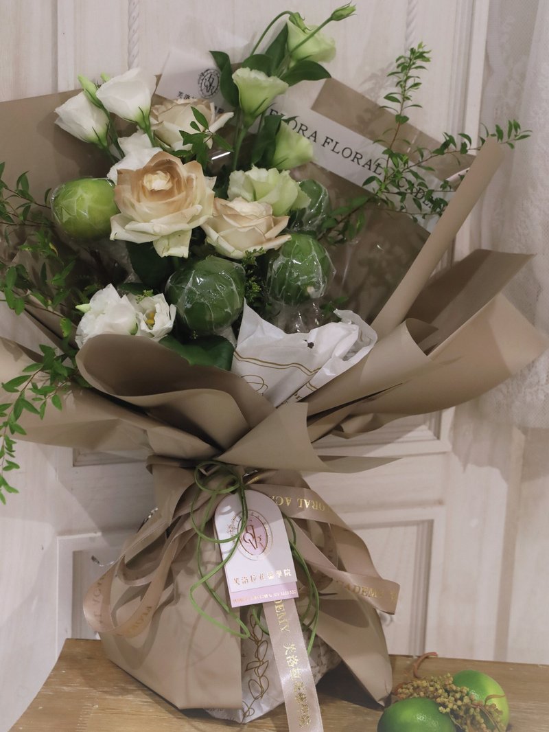 檸檬鮮花束 - 乾燥花/永生花 - 植物．花 綠色