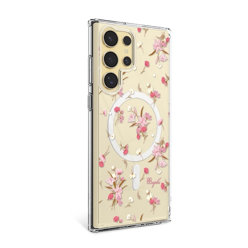 Samsung S25/S24/S23系列 輕薄軍規防摔磁吸手機殼-小清新-蘆莉草 - 手機殼/手機套 - 其他材質 多色