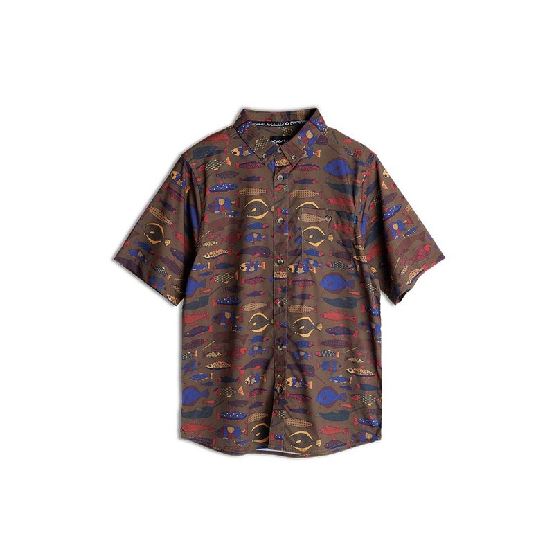 【KAVU】River Wrangler  男款經典休閒襯衫 復刻魚群 #5093 - 男襯衫/休閒襯衫 - 聚酯纖維 多色