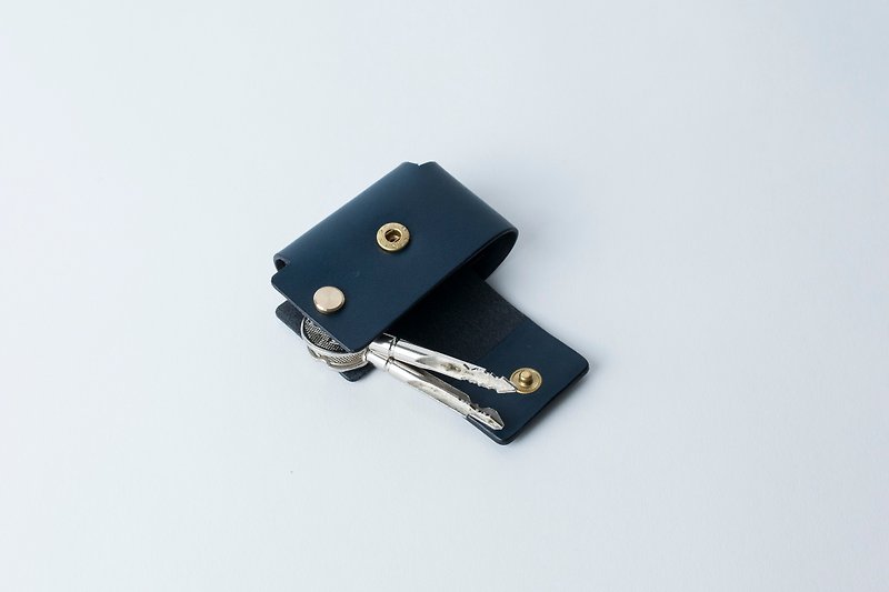 Rotary Key Case | Leather Custom | Custom Typing | Key Ring | Genuine Leather | - ที่ห้อยกุญแจ - หนังแท้ สีดำ