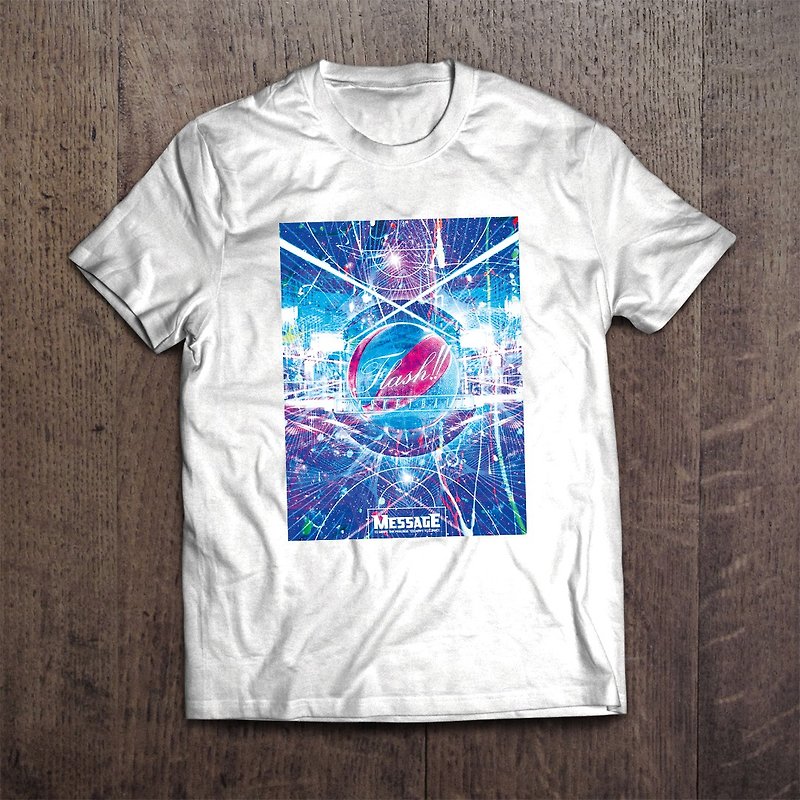 バスケットボールTシャツ Flash Ball - Tシャツ - コットン・麻 ホワイト