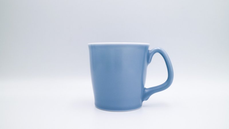 不言美器 灰藍 想享馬克杯 - 咖啡杯/馬克杯 - 瓷 