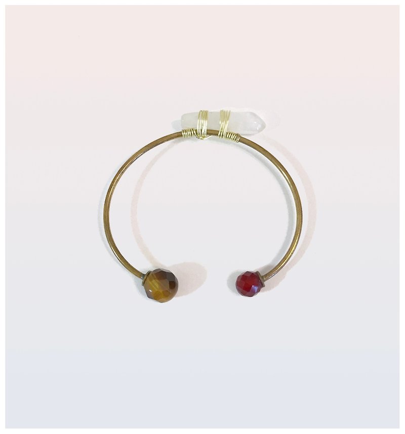 ∴Minertés = natural stone bracelet ∴ - Bracelets - Gemstone White