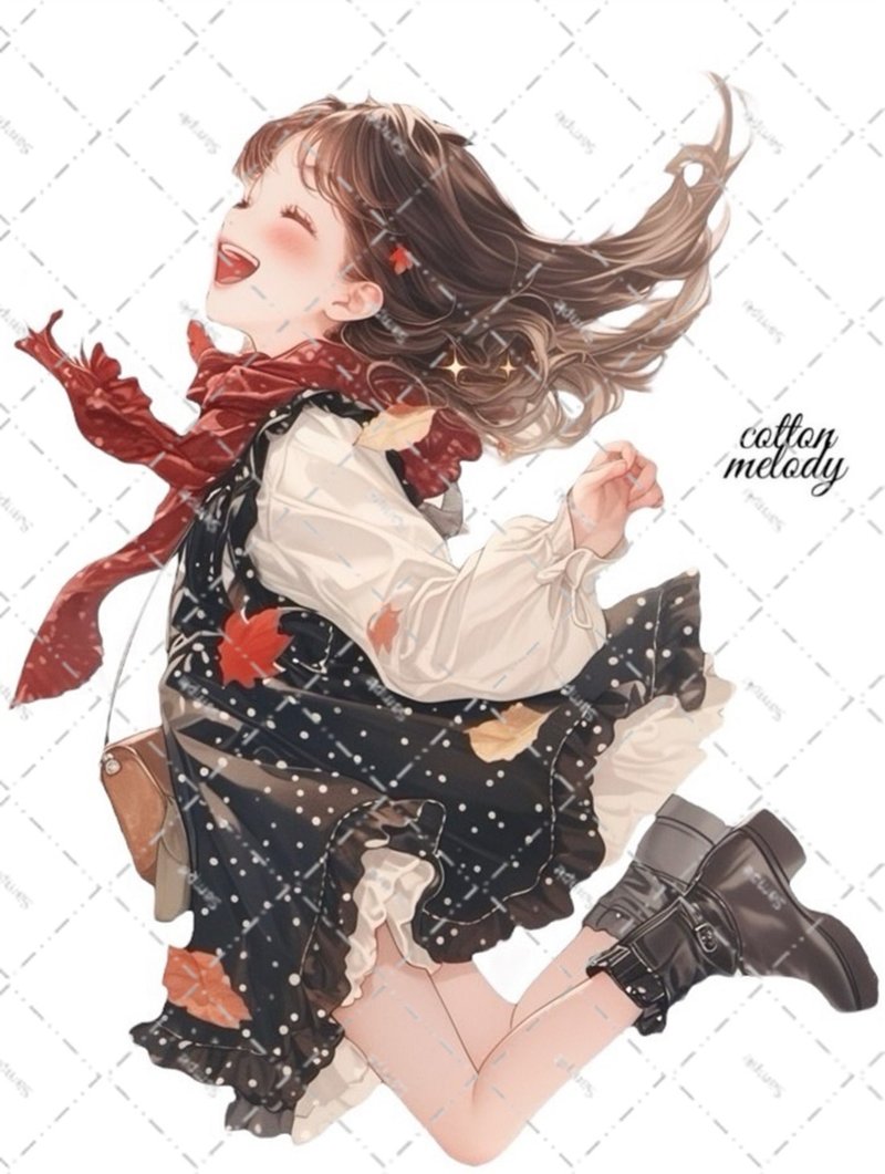 original sticker no.6729 人物ステッカー オリジナルステッカー 人物ステッカー 女の子ステッカー オリジナル人物ステッカー - 貼紙 - 紙 