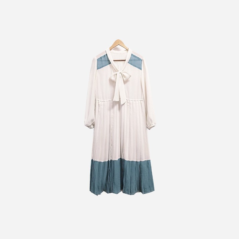 Vintage spell color dress with dress 331 - ชุดเดรส - วัสดุอื่นๆ ขาว