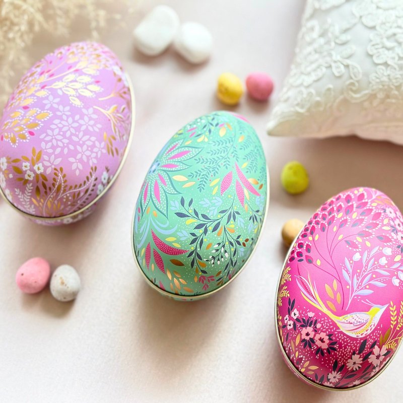 Savannah Large Easter Egg Candy Gift Box - Set of 3 [Includes 6 Mini Packs of British Sweets] - Snacks - Other Materials Pink