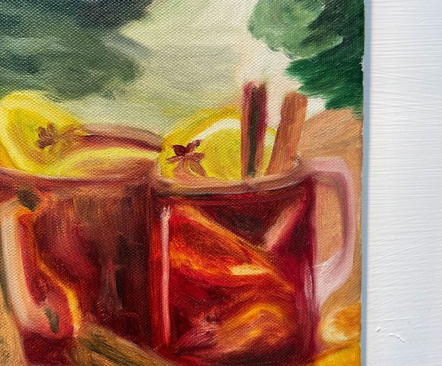 油絵 絵画【クリスマス夜に】 油絵 絵画 【クリスマスの夜】 絵画 HR 通販 16796995｜Creema