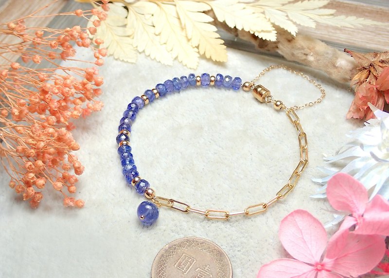 Chain love Danquan. Jewelry Tanquan Half Chain Small Design Bracelet - Bracelets - Crystal Purple