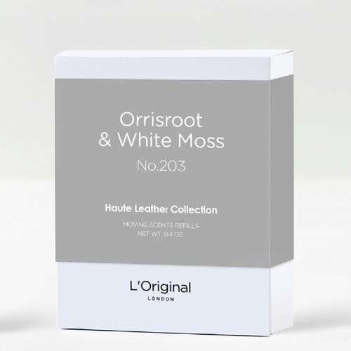 L'Original London 英國精品車用香氛 英國L'Original頂級牛皮車用香氛機補充裝-鳶尾根與白苔