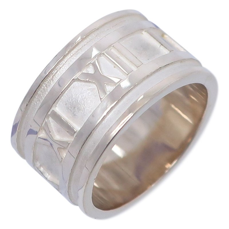 【日本直送】蒂芙尼 TIFFANY&Co. Atlas Wide 10號 戒指 銀 925 約 7.6g 女性用【二手】 - 戒指 - 銀 銀色