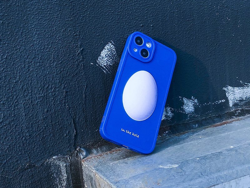Egg iPhone Case Frosted Soft Shell 3 Colors - เคส/ซองมือถือ - วัสดุอื่นๆ สีน้ำเงิน