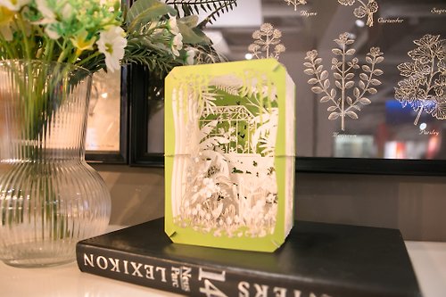 Wizhead 【紙托邦DIY】盛夏花園 | 紙雕盒 手作 組裝 桌上小物 擺飾