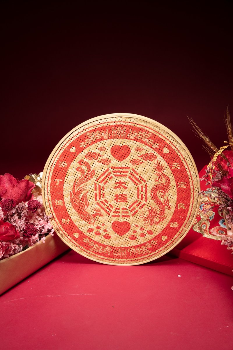 【嘉禮婚俗】精緻絕美迎娶米篩 - 其他 - 竹 紅色