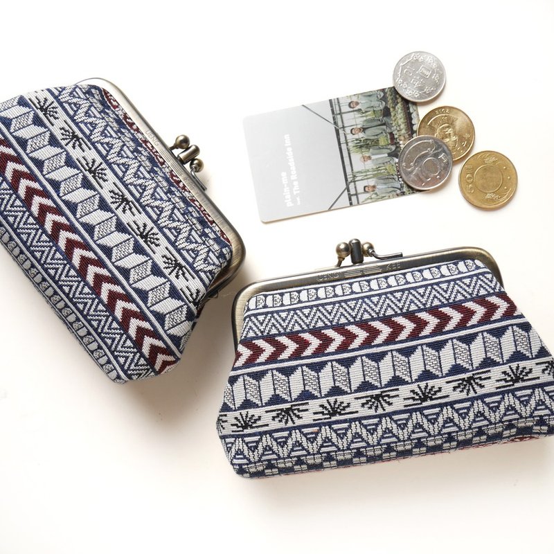 White two-compartment coin purse / gold bag [Made in Taiwan] - Coin Purses - Other Metals White