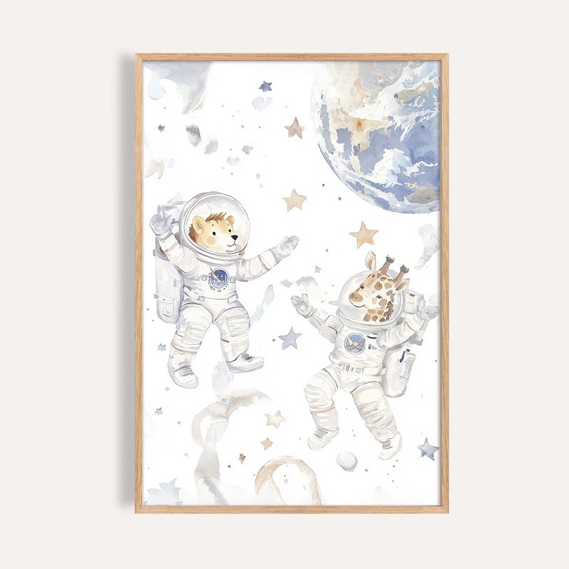 星際冒險隊 Space Explorers / 童話系列插畫掛畫 - 海報/掛畫/掛布 - 紙 