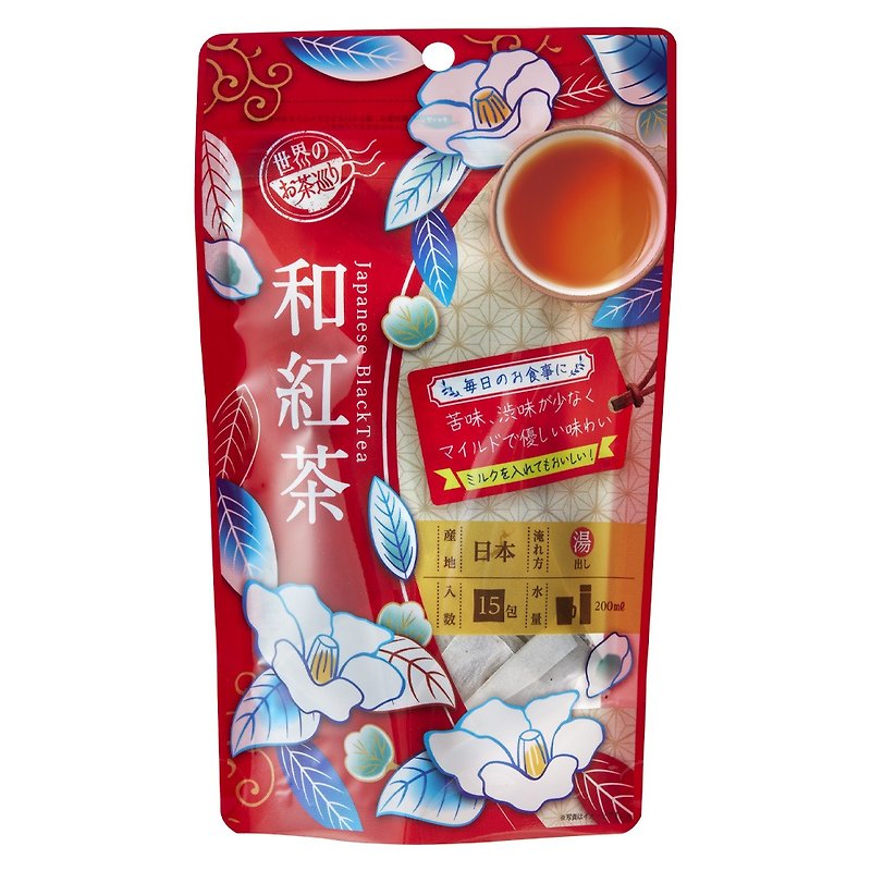 World Tea Tour Japanese Black Tea Tea Bag 2g x 15 Packs - ชา - วัสดุอื่นๆ 