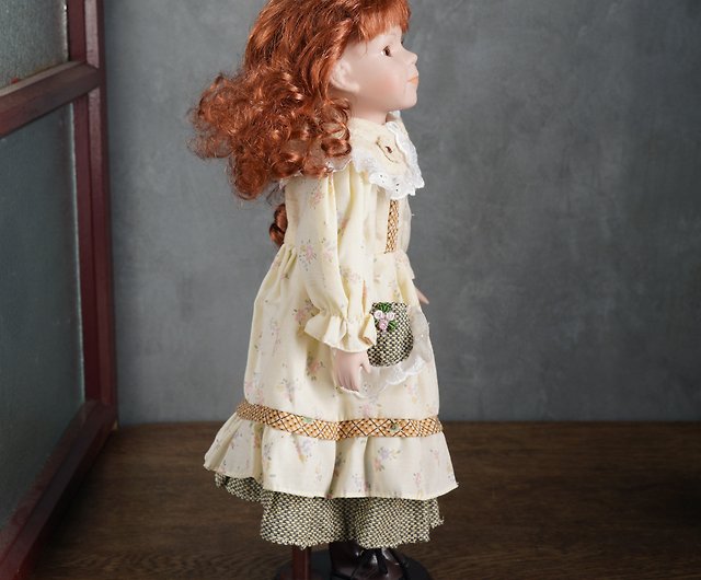 オランダのヴィンテージレッドセラミック人形/古い作品 - ショップ L&R 