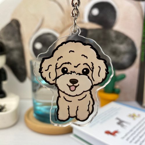  Poodle Keychain