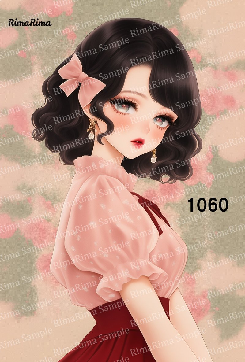 1060 Original Sticker Original Character Sticker Sticker Seal RimaRima RimaRima - 貼紙 - 紙 