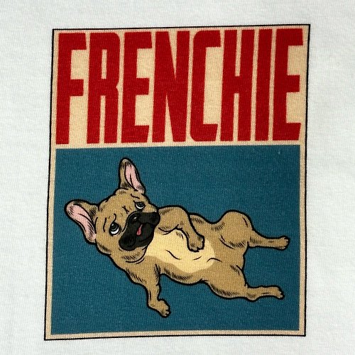 pegion-dog FRENCHIE LONG TEE - FAWN