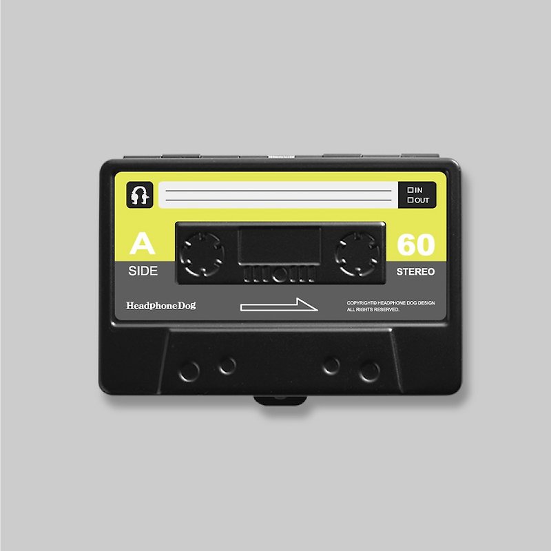 Music Cassette Card Case / cigarette case (Metal) Grey - ที่เก็บนามบัตร - โลหะ สีเหลือง