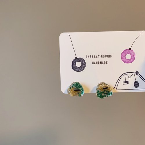 Earplayground 綠仙草•耳夾/耳針