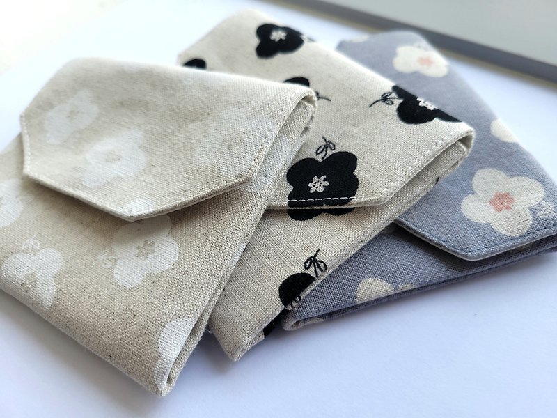Xiaohua handmade wallet double wallet card money layered bag - Wallets - Cotton & Hemp Multicolor