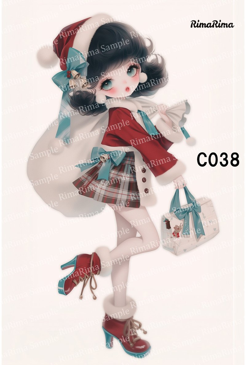 C038  オリジナルステッカー オリジナル人物ステッカー ステッカー シール りまりま  RimaRima - 貼紙 - 紙 