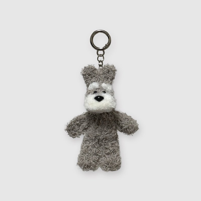 Schnauzer PIPI keyring 2 - 鑰匙圈/鑰匙包 - 壓克力 灰色