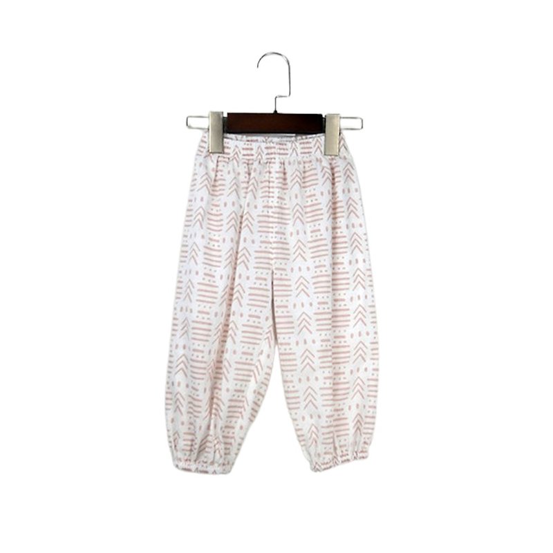 [Clearing Offer] Pattern Mosquito Pants Pink/Yellow - Pants - Cotton & Hemp Multicolor