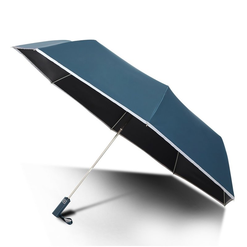 TDN超大傘面英爵反光黑膠自動開收傘 超撥水防曬自動傘(石青藍) - 雨傘/雨衣 - 防水材質 藍色