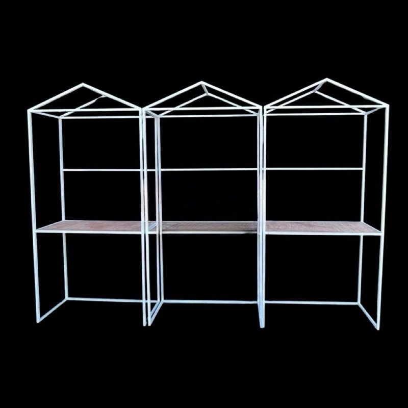 工業風造型鐵架.房屋造型.置物架.物品展覽架.展場架.看板架.海報 - 擺飾/家飾品 - 其他金屬 黑色