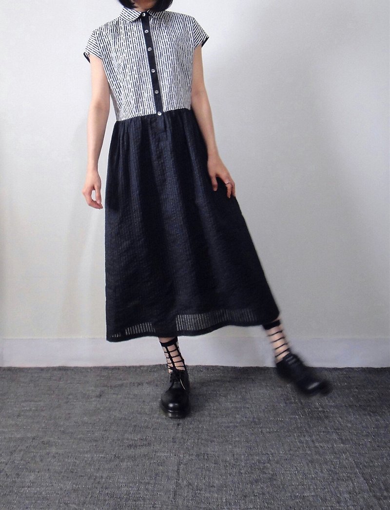 black melody dress - One Piece Dresses - Cotton & Hemp 