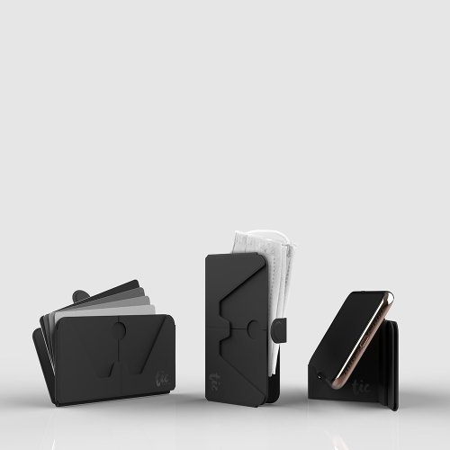 閃物 SHINYGOODS TIC HOLDER 超薄3合1 手機支架卡片口罩收納夾-2色可選 提供刻字