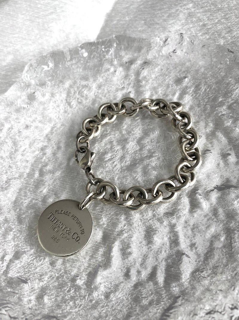 【 日本直送　名牌中古包 】Tiffany & Co. リターントゥ ブレスレット シルバー ラウンドラグ 925SILVER vintage tcdnp5 - 手鍊/手環 - 純銀 銀色