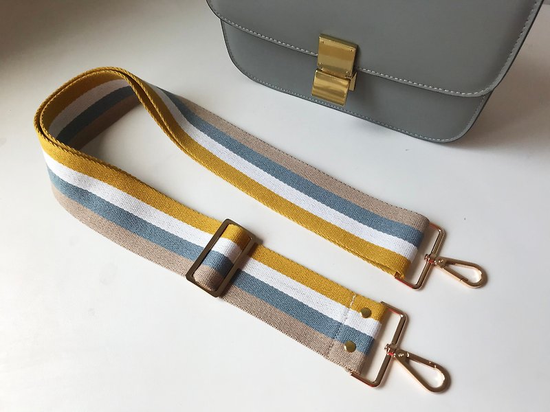 2 inch wide version straps cotton woven straps backpack straps can be adjusted and can be replaced with printed straps - Other - Cotton & Hemp Khaki