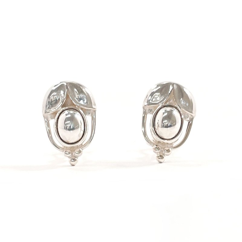 【日本直送 中古美品】ジョージジェンセン Georg Jensen イヤリング イヤークリップ 2003 ヘリテージ コレクション シルバー925 - 耳環/耳夾/耳骨夾 - 純銀 銀色