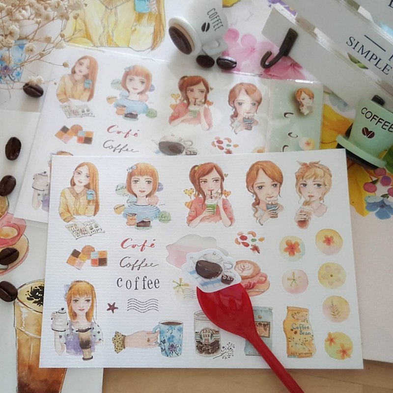 Coffee cutting sticker - Stickers - Paper 