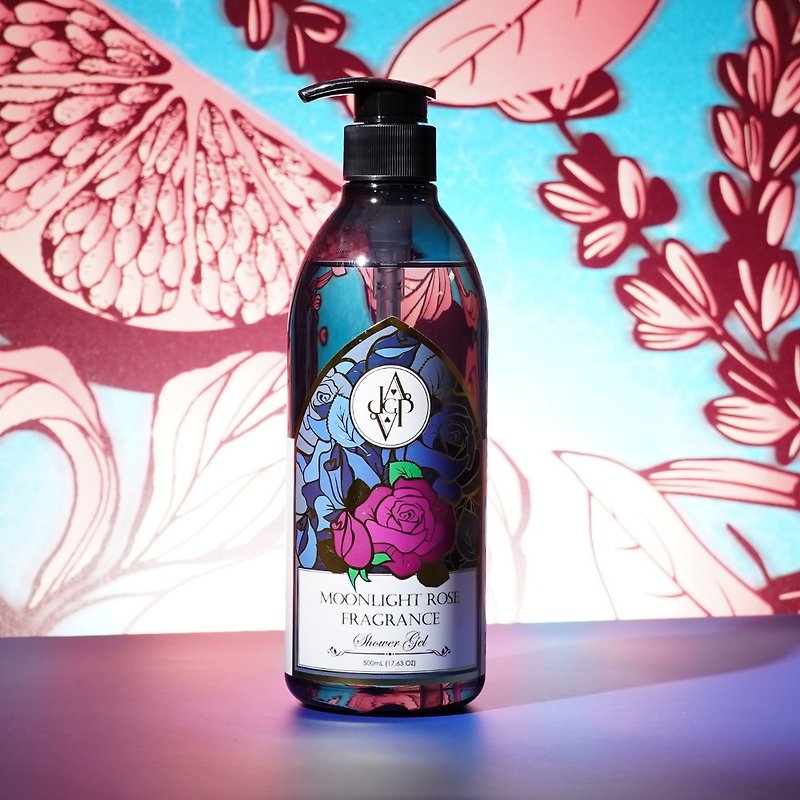 [Still charming under the moonlight] Noctiluca rose fragrance shower gel - ครีมอาบน้ำ - วัสดุอื่นๆ สีน้ำเงิน