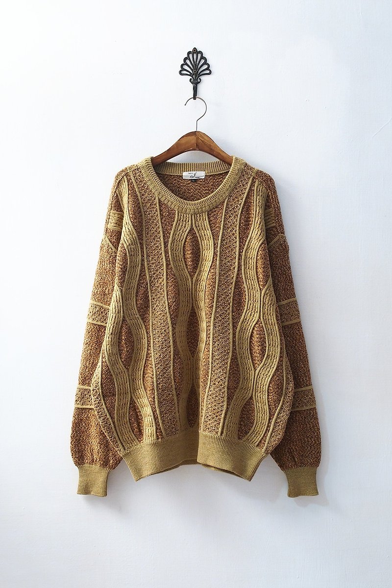 Banana Flyin '| vintage | Nippon ultra-thick textured three-dimensional blending pullover - Women's Sweaters - Wool 