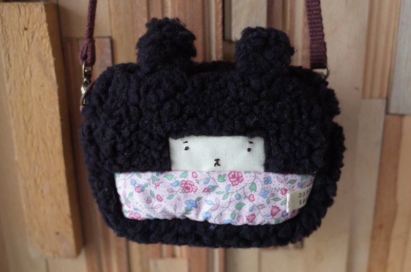 Dora small rabbit package - night hair -198 foundation flowers - Toiletry Bags & Pouches - Cotton & Hemp Black