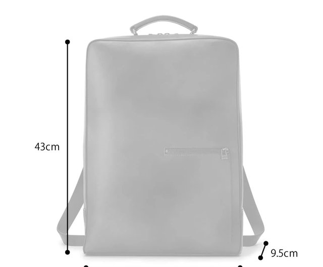 Mother House Antique Square Backpack グレー Antique Square Backpack L-Vintage Gray - Shop motherhouse-tw