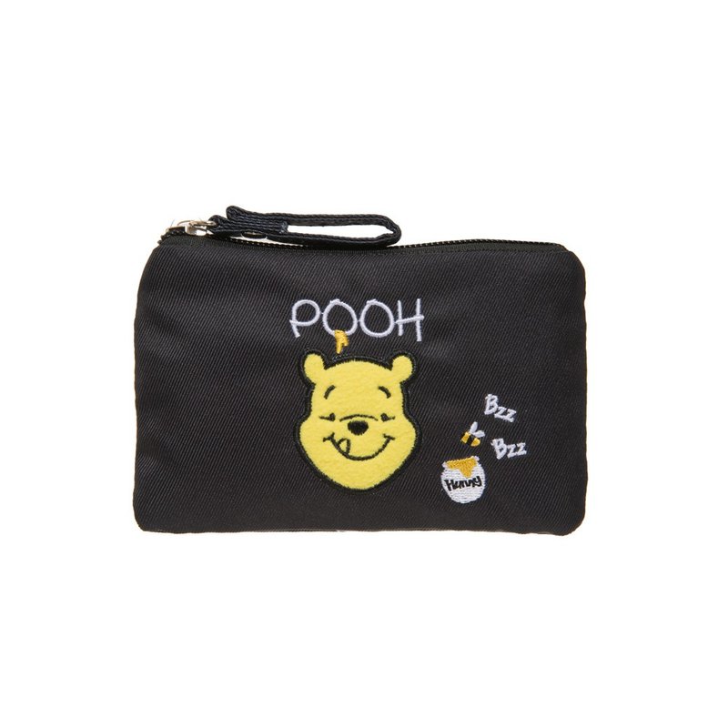 【Disney】Winnie the Pooh-Ticket Coin Purse PTD21-B6-22BK - กระเป๋าใส่เหรียญ - เส้นใยสังเคราะห์ 