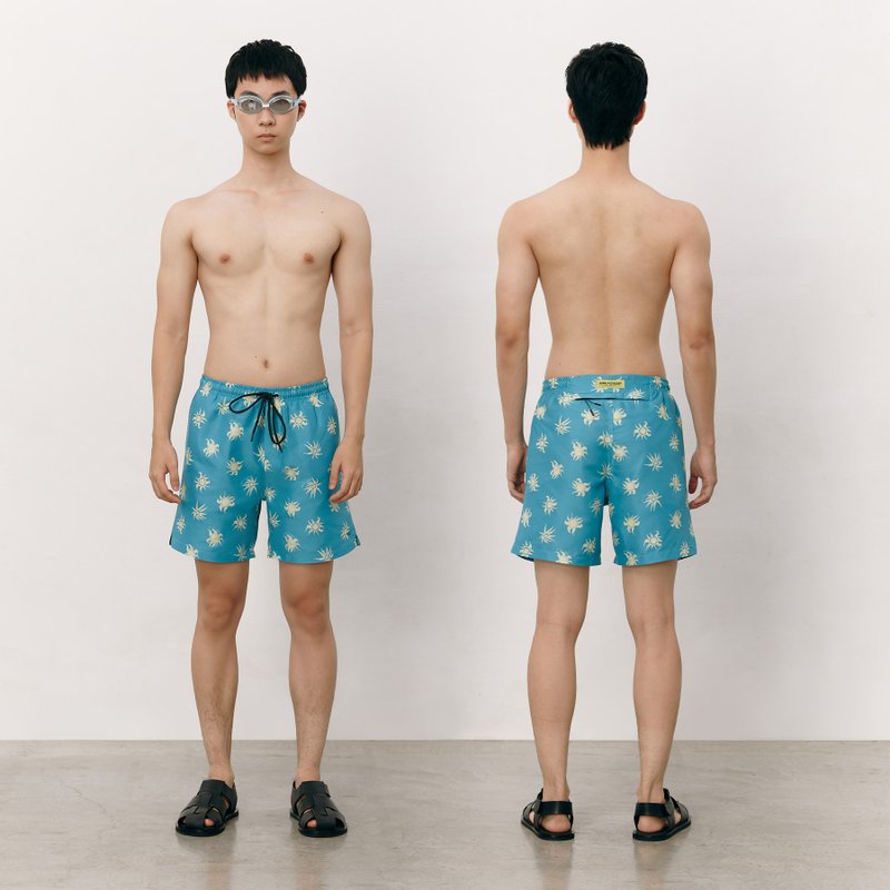 Aprilpoolday Swimwear / ARUN PRINT TRUNKS - 女短褲/五分褲 - 其他材質 多色