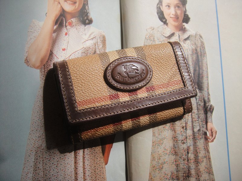 Glorious Era OLD ERA_Early second-hand Italian-made BURBERRYS key bag - ที่ห้อยกุญแจ - วัสดุอื่นๆ 