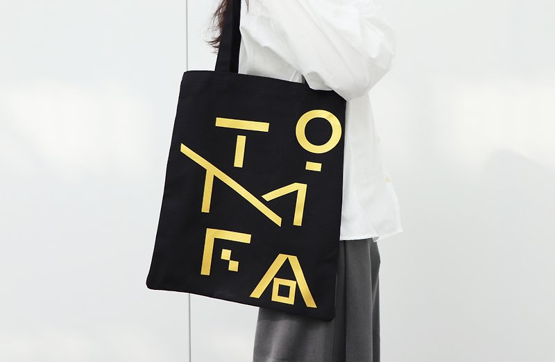 TMoFA 帆布包 黑色新製版 - 手提包/手提袋 - 棉．麻 黑色