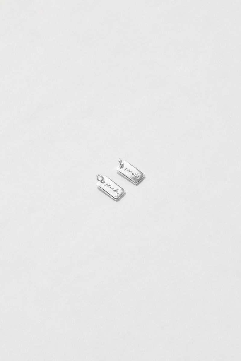 Name Tag Pendant 小片片吊墜 - 項鍊 - 純銀 銀色