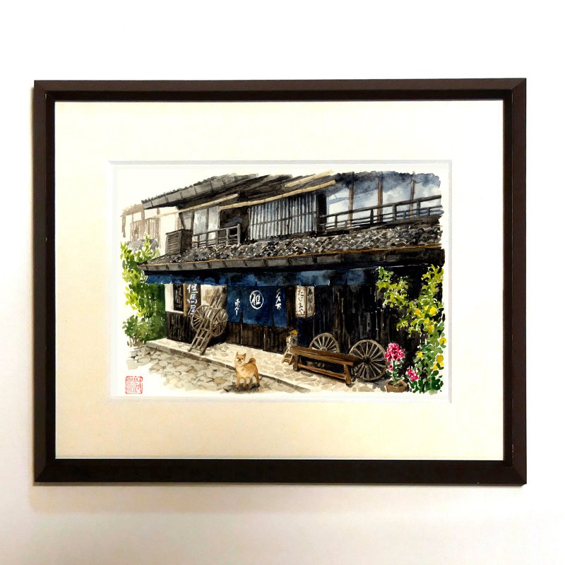 | Magome-juku/Tajimaya | Watercolors/reproductions/framed goods - Posters - Paper 