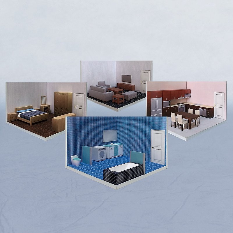 【グッディバッグ】- Scene Pocket House- RoomBox #001 - DIY - 木工/竹細工/ペーパークラフト - 紙 多色
